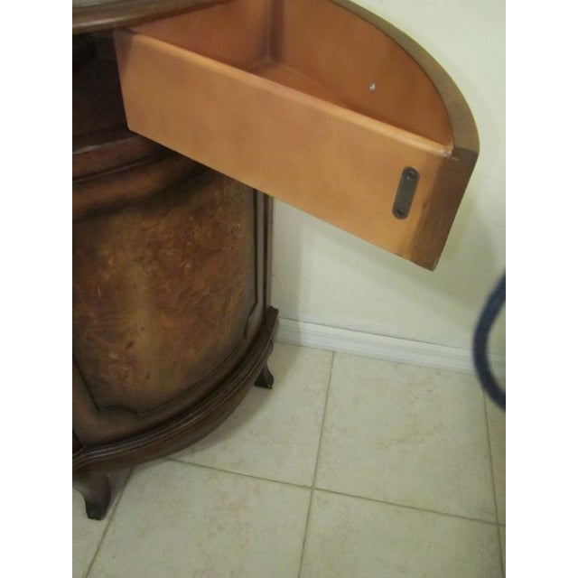 1970s Vintage Server Buffet Cabinet Dark Tone 3 Drawer 3 Doors For Sale - Image 12 of 12