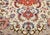 Vintage Persian Tabriz Area Rug, Hand-Knotted Wool & Silk, Floral Pattern, Ivory & Salmon, 5x7 For Sale - Image 12 of 16