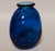 Sharon Fujimoto Studio Art Glass Vase – Deep Blue With Geometric Inclusions For Sale - Image 4 of 11