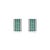 Multi-Band Green Onyx & Zircon Statement Silver Earrings- A Pair For Sale - Image 6 of 11