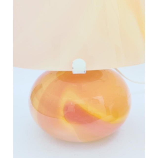 Italian Pink Murano Glass Lamps, 1980s, Set of 2 For Sale - Image 6 of 13