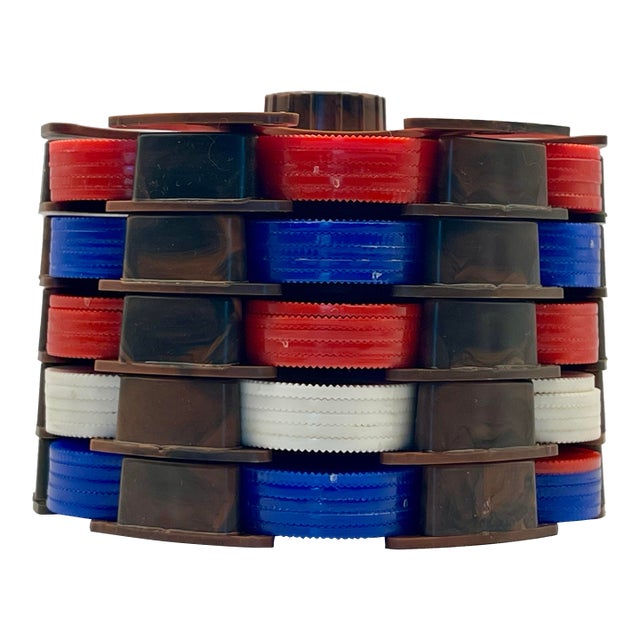Mid 20th Century Rotating Poker Chip Holder For Sale