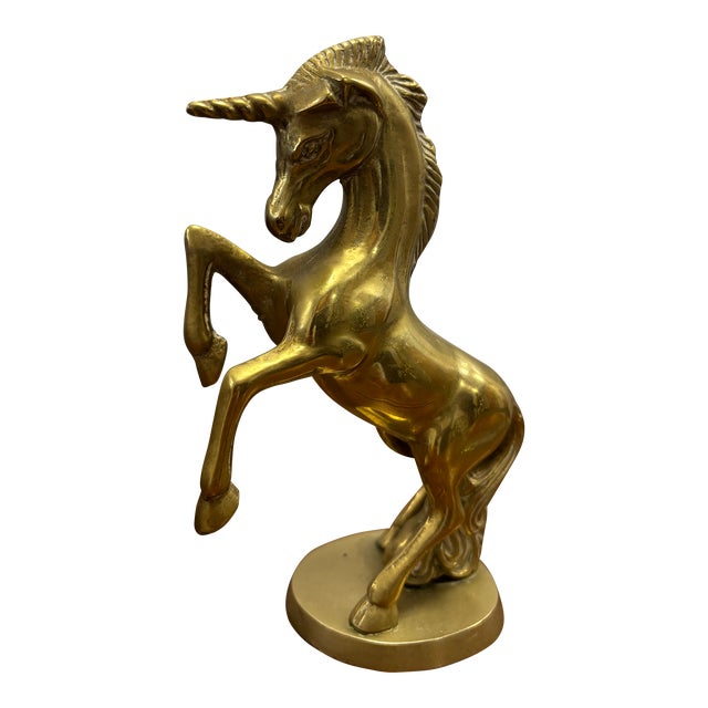 Vintage English Brass Unicorn For Sale