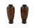 Japanese Large Pair of Early 20th Century Japanese Cloisonne Gold Stone Enamel Bamboo Tree Vases Attributed to Honda For Sale - Image 3 of 7