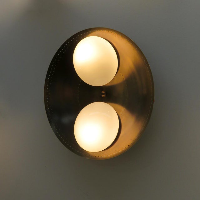 Brass Binova-24™ Flushmount Light by Gallery L7 For Sale - Image 8 of 10