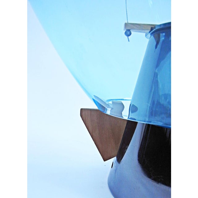 Blue Veronese Table Lamp by Umberto Riva and Barovier & Toso, 1984 For Sale - Image 8 of 18