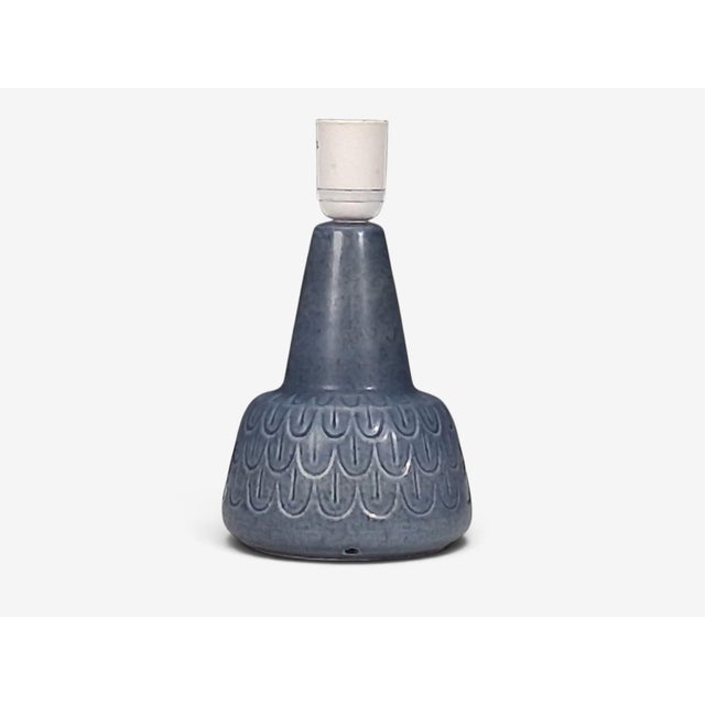 1960s Mid-Century Modern Søholm Stentøj, Table Lamp, Light Blue Stoneware For Sale - Image 9 of 10