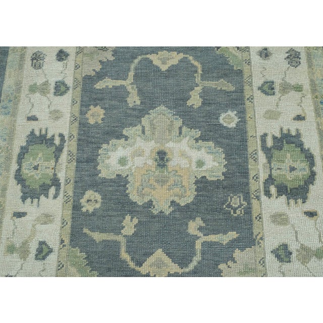 Turkish Oushak Rug 4' x 11'11" #18096 For Sale In Houston - Image 6 of 8
