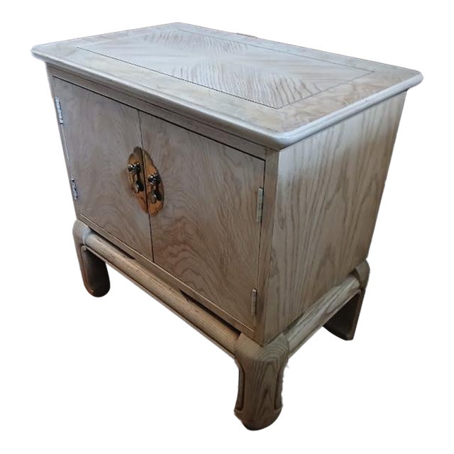 Vintage Altavista Lane Ming Style Cream Asian Cabinet For Sale