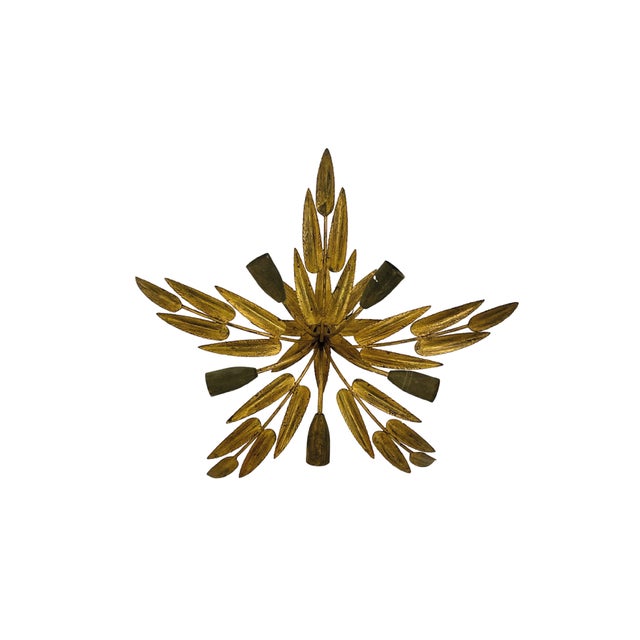 Ferro Art Ceiling Lamp, 1950s For Sale - Image 4 of 4