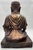 Mid 20th Century Mid-Century Large Gilded Bronze Buddha Statue 15" Tall For Sale - Image 5 of 11