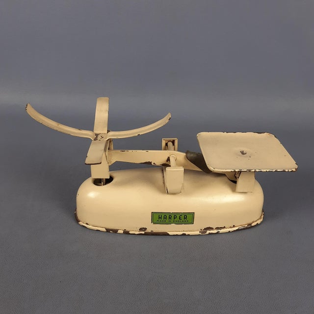 Metal Metal Kitchen Scale with 2 Weights from Harper, England, 1960s For Sale - Image 7 of 13