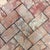 Honed rosso verona marble 1" x 2" dimensional herringbone decorative mosaic tile. Suitable for use in vertical...