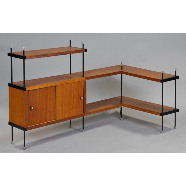 Mid 20th Century Vintage Danish Mid Century Modern Small Wood and Steel