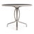 Contemporary Brown Jordan Kantan Aluminum 36" Round Table, Dove frame For Sale - Image 3 of 5