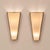 Italian Sconces Brass Acrylic Glass Wall Lights in the style Stilux, 1970s, Set of 2 For Sale - Image 6 of 9