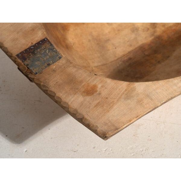 Antique Primitive Wooden Bowl For Sale - Image 3 of 9