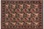 Black Elegant FLoral David Pak-Persian Black/Green Wool Rug - 8'1'' X 10'1'' For Sale - Image 8 of 9