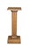 20th Century Mission / Arts & Crafts pedestal. Made from oak with a square top featuring a beveled edge over a neoclassic...