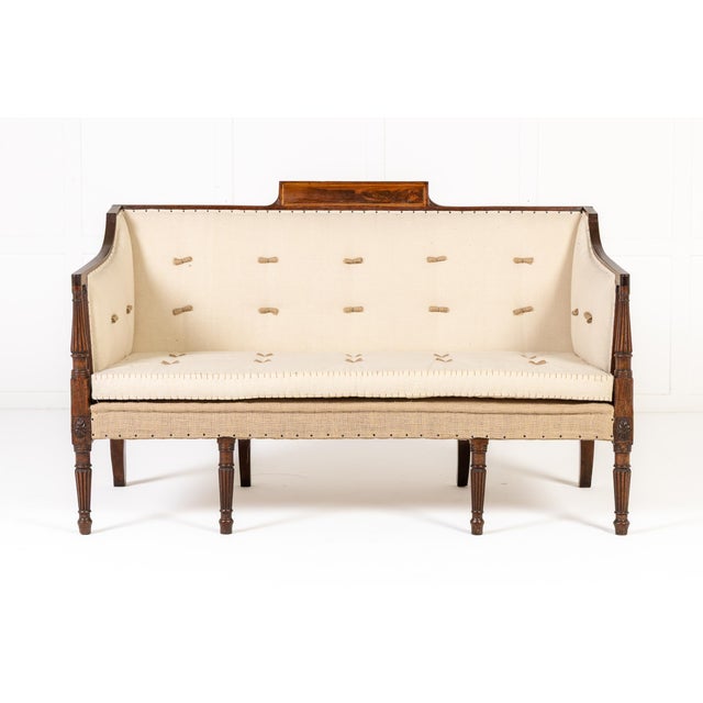 Antique English Regency Mahogany Sofa, 1800s For Sale - Image 4 of 12