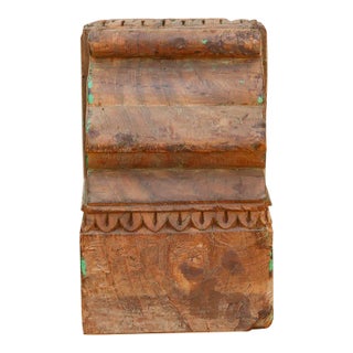 Authentic Northern India Teak Corbel For Sale
