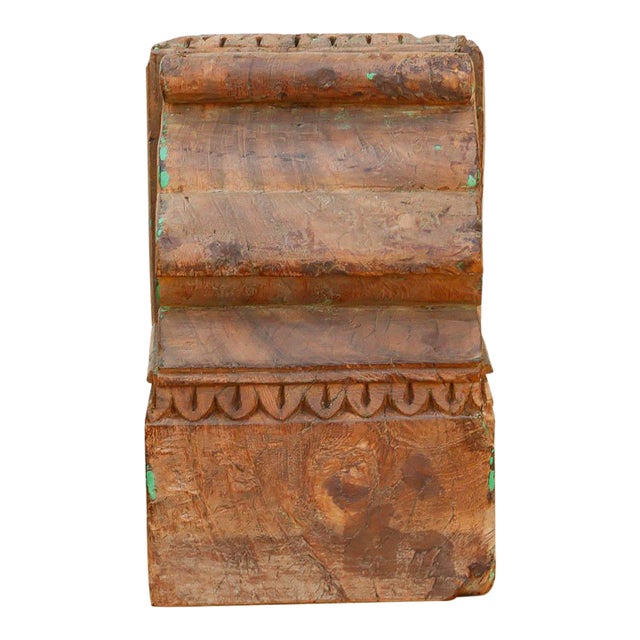 Authentic Northern India Teak Corbel For Sale