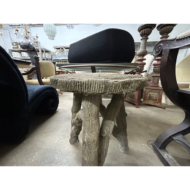 1940s French Faux Bois Garden Table For Sale - Image 9 of 12
