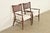 Paul McCobb Irwin Collection Mid-Century Modern Sculpted Walnut Cane Back Armchairs, Newly Refinished For Sale - Image 12 of 12