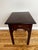 Simple and elegant cherry wood side table. Straight lines with stylish proportions. One drawer with a bronze rubbed pull....