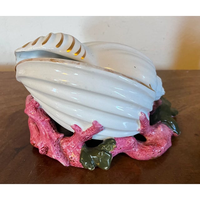 Antique 19th Century English Copeland Porcelain Sea Shell Spooner Vase For Sale In New York - Image 6 of 11