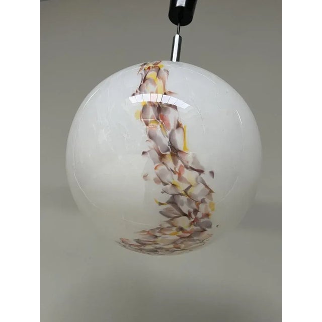 1970s Marbled Glass Pendant Lamp, 1970s For Sale - Image 5 of 10