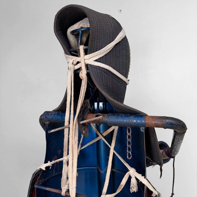 Metal Vintage Japanese Kendo Bōgu with Display Stand, 1980 For Sale - Image 7 of 17