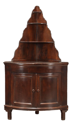 Corner Unit in Walnut and Stained Poplar