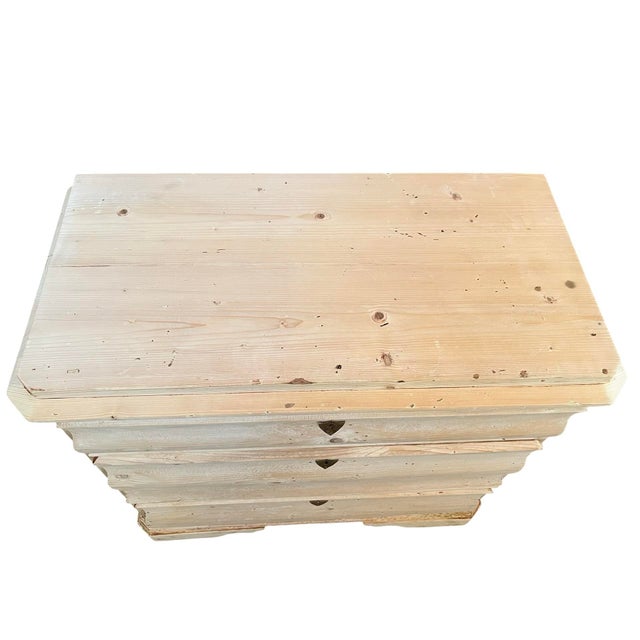 19th Century Danish Biedermeier Bleached Pine Chest of Drawers / Commode For Sale - Image 6 of 10