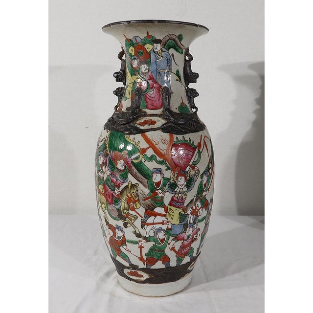 Chinese Nankin Porcelain Vases, 1890s, Set of 2 For Sale - Image 8 of 18