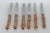 This lovely Set of 6 Fruit / Dessert Knives is made out of stainless steel. 4 of these beautiful knives are stamped "ED...