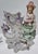 Add vintage elegance to your collection with this set of 2 Antique Paulux Occupied Japan Figurine Vases, featuring a...