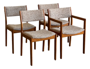 Vintage Danish Modern Dining Chairs - Set of 4