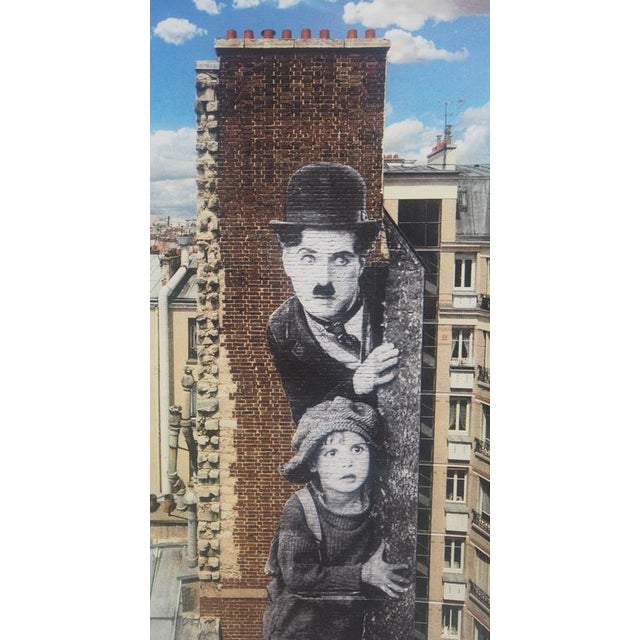 Contemporary JR, Tribute to Charlie Chaplin, Lithograph For Sale - Image 3 of 8