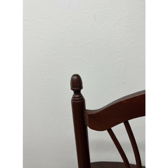 Late 20th Century Tom Seely Solid Cherry Dining Side Chair – 6 Available For Sale - Image 5 of 10