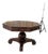 Antique Octagonal Walnut Finish Tilt ( Snap) Pedestal Center Table For Sale