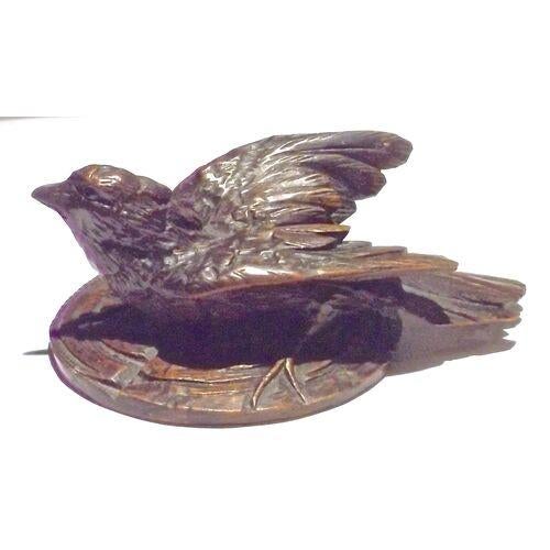 Antique Black Forest Wild Bird Figure For Sale - Image 4 of 6