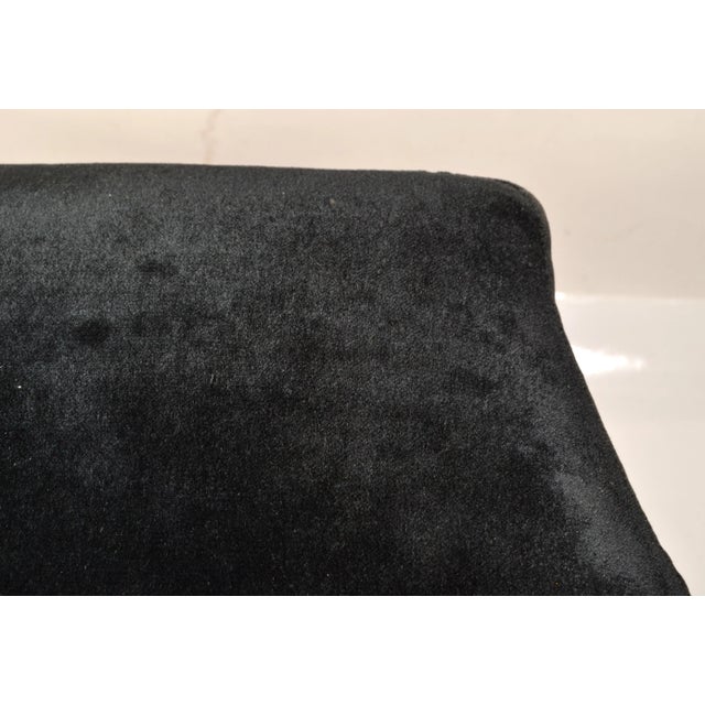 Wood 1990 Donghia Versailles Black Mohair Blonde Wood Stool Bench Ottoman John Hutton For Sale - Image 7 of 12