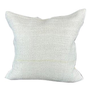 20 x 20 Hemp Pillow Turkish Cushion Natural Grayish White Pillow Cushion Cover For Sale