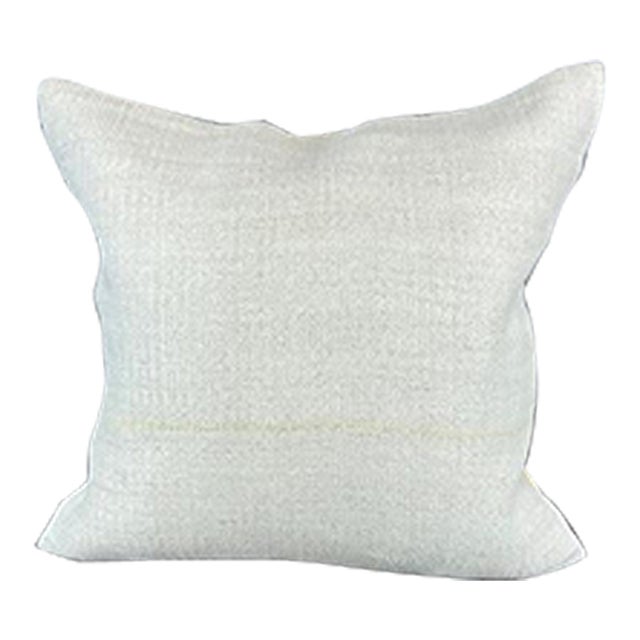20 x 20 Hemp Pillow Turkish Cushion Natural Grayish White Pillow Cushion Cover For Sale
