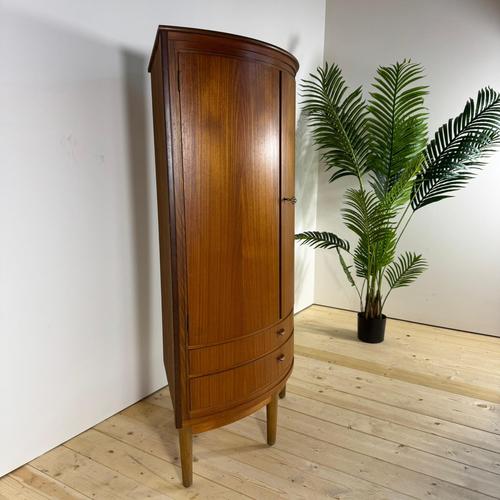 Mid-Century Modern Teak Corner Cabinet with Doors For Sale - Image 6 of 10