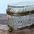 Hollywood Regency Late 20th Century Oversized Polish Lead Crystal and Brass Ormolu Jewelry Casket For Sale - Image 3 of 14