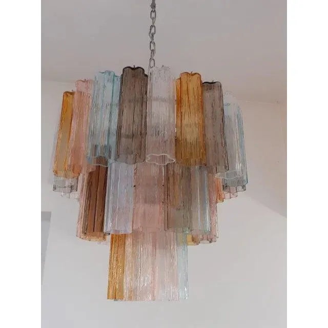 Italian Multicolors Murano Glass Sputnik Chandelier For Sale - Image 3 of 11