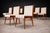 Brazilian Modern Set of Eight Dining Chairs in Caviúna Wood & Fabric, Giuseppe Scapinelli, Brazil, 1950s For Sale - Image 13 of 18