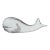 Modern Kosta Boda Jonah and the Whale Crystal Fish Sculpture For Sale